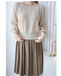 Pleated Skirt 細緻車褶舒適百褶裙/ SK8915 （pre-order 11月24截單)