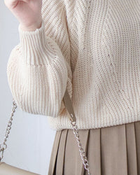 Square collar Top  方領百搭織紋防毛針織上衣/ KT8187 (pre-order green/ivory 11月24截單)