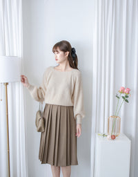 Pleated Skirt 細緻車褶舒適百褶裙/ SK8915 （pre-order 11月24截單)