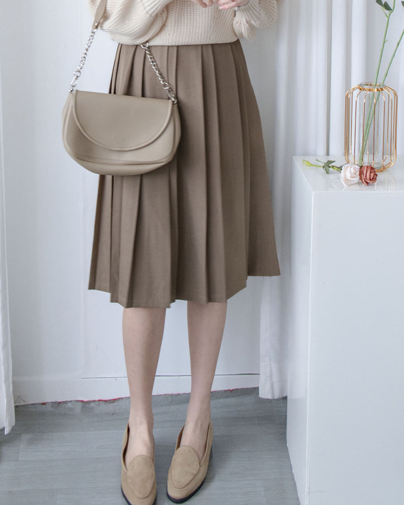 Pleated Skirt 細緻車褶舒適百褶裙/ SK8915 （pre-order 11月24截單)