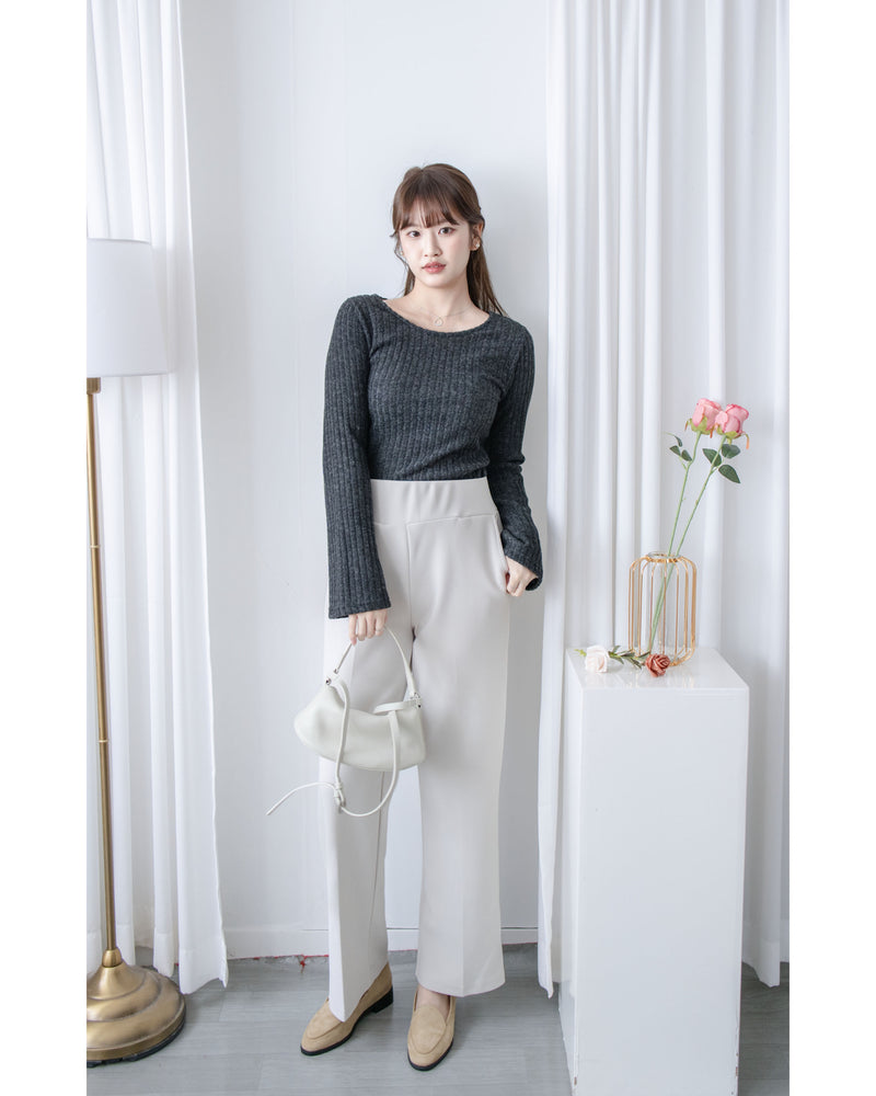 ✨全彈性 Straight Pants 百搭顯瘦高腰西褲/ PT8472