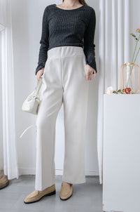 ✨全彈性 Straight Pants 百搭顯瘦高腰西褲/ PT8472