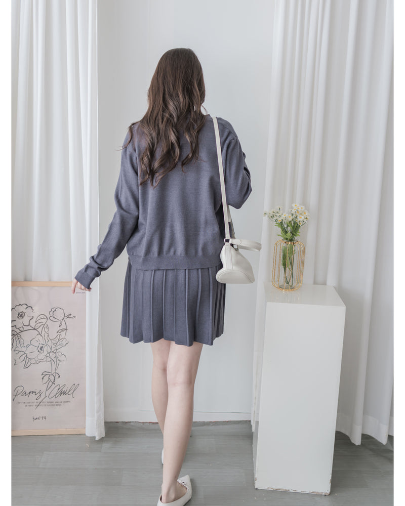 Sophie Set 活力優雅腰帶百褶套裝 （附送腰帶) / SE8095 （pre-order 11月24截單)