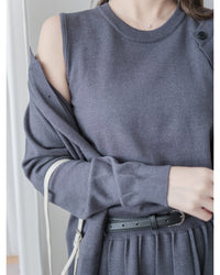 Sophie Set 活力優雅腰帶百褶套裝 （附送腰帶) / SE8095 （pre-order 11月24截單)