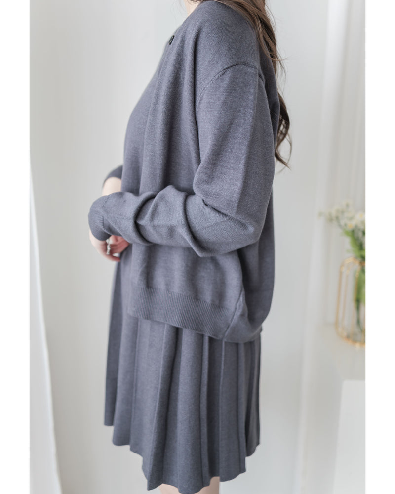 Sophie Set 活力優雅腰帶百褶套裝 （附送腰帶) / SE8095 （pre-order 11月24截單)