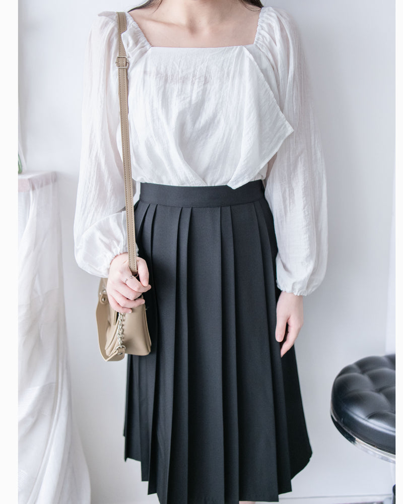 Pleated Skirt 細緻車褶舒適百褶裙/ SK8915 （pre-order 11月24截單)