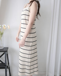 Stripe Set 直身顯瘦連外套條紋套裝 / SE8098