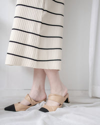 Stripe Set 直身顯瘦連外套條紋套裝 / SE8098