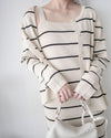 Stripe Set 直身顯瘦連外套條紋套裝 / SE8098