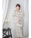 Stripe Set 直身顯瘦連外套條紋套裝 / SE8098