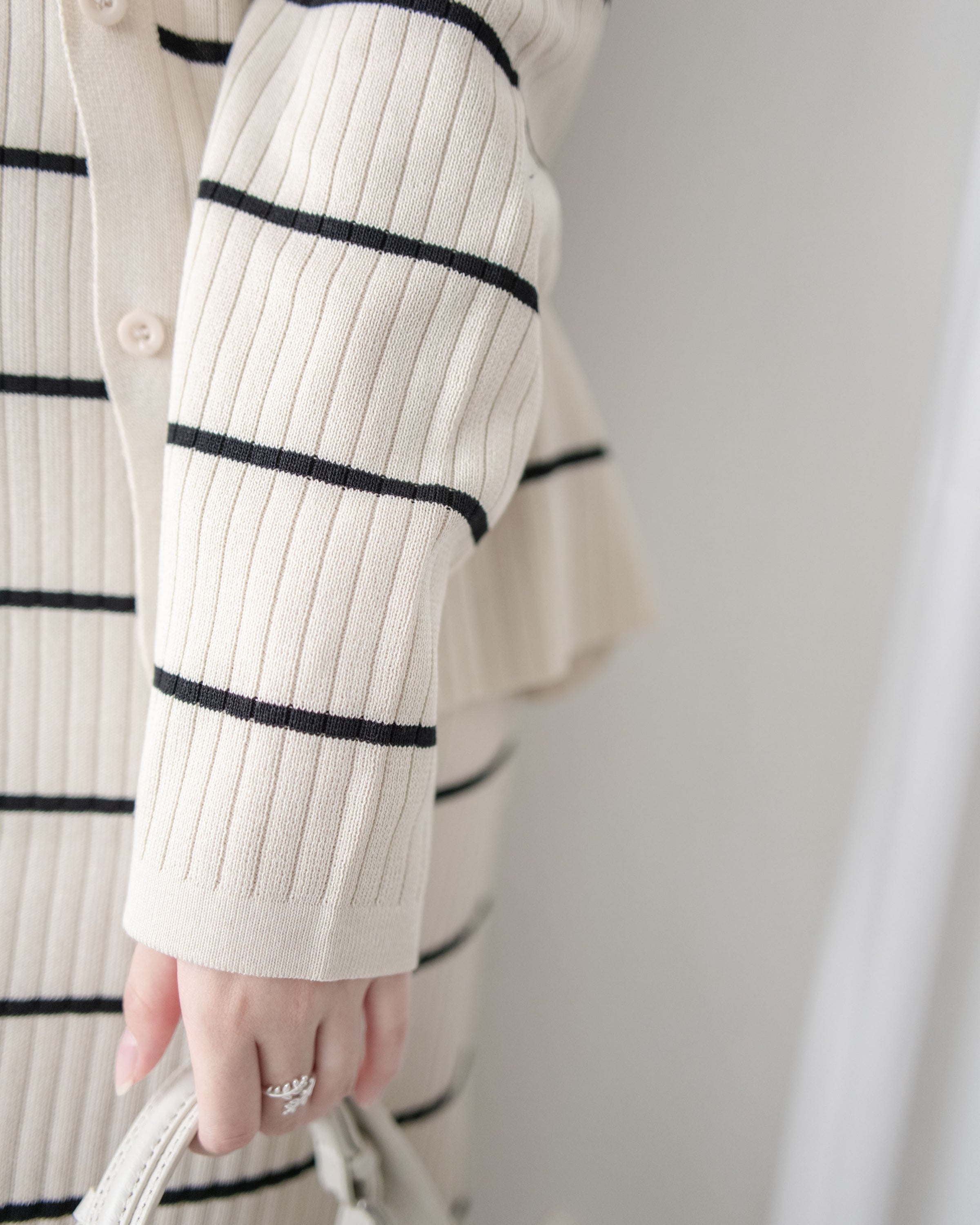 Stripe Set 直身顯瘦連外套條紋套裝 / SE8098