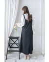Square Neck Vest Dress 隨性輕優雅平領口吊帶裙/ DS1030