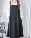 Square Neck Vest Dress 隨性輕優雅平領口吊帶裙/ DS1030
