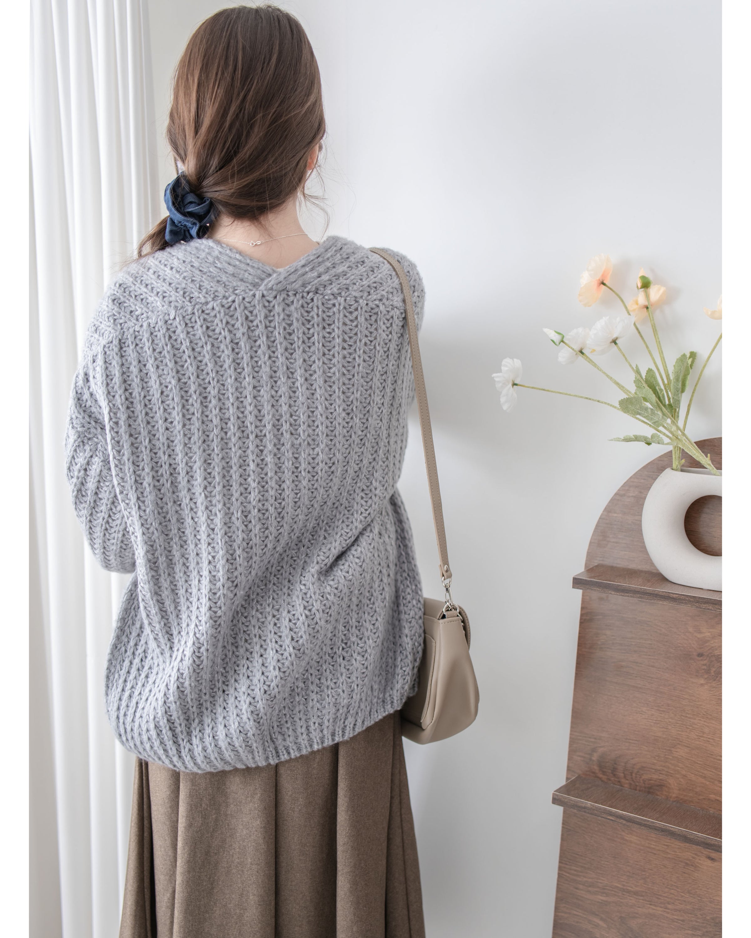 Knit Cardigan 百搭垂感織紋輕便外套/ CD8153