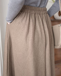 Knot Skirt 高腰口袋綁帶A字裙 / SK8916