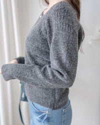 Pearl Top 珍珠領羅紋設計上衣/ KT8186