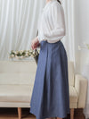 Round Edge Chiffon Blouse 圓角細領口雪紡上衣/ BU9088