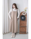 Square Neck Vest Dress 隨性輕優雅平領口吊帶裙/ DS1030