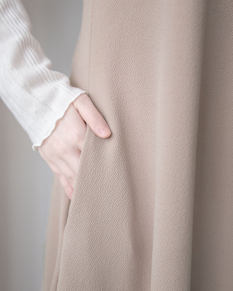 Square Neck Vest Dress 隨性輕優雅平領口吊帶裙/ DS1030