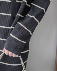 Stripe Set 直身顯瘦連外套條紋套裝 / SE8098