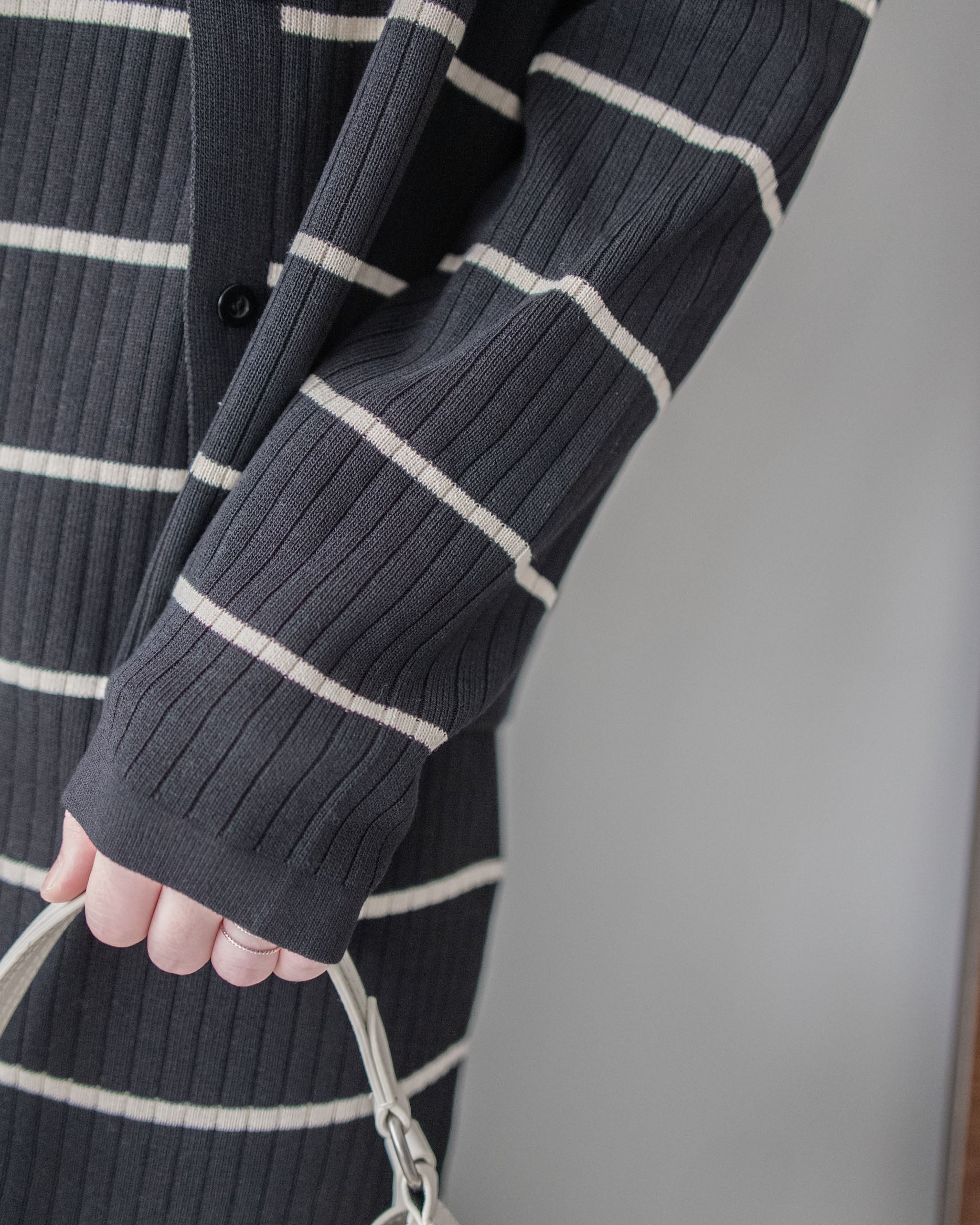 Stripe Set 直身顯瘦連外套條紋套裝 / SE8098