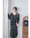 Stripe Set 直身顯瘦連外套條紋套裝 / SE8098