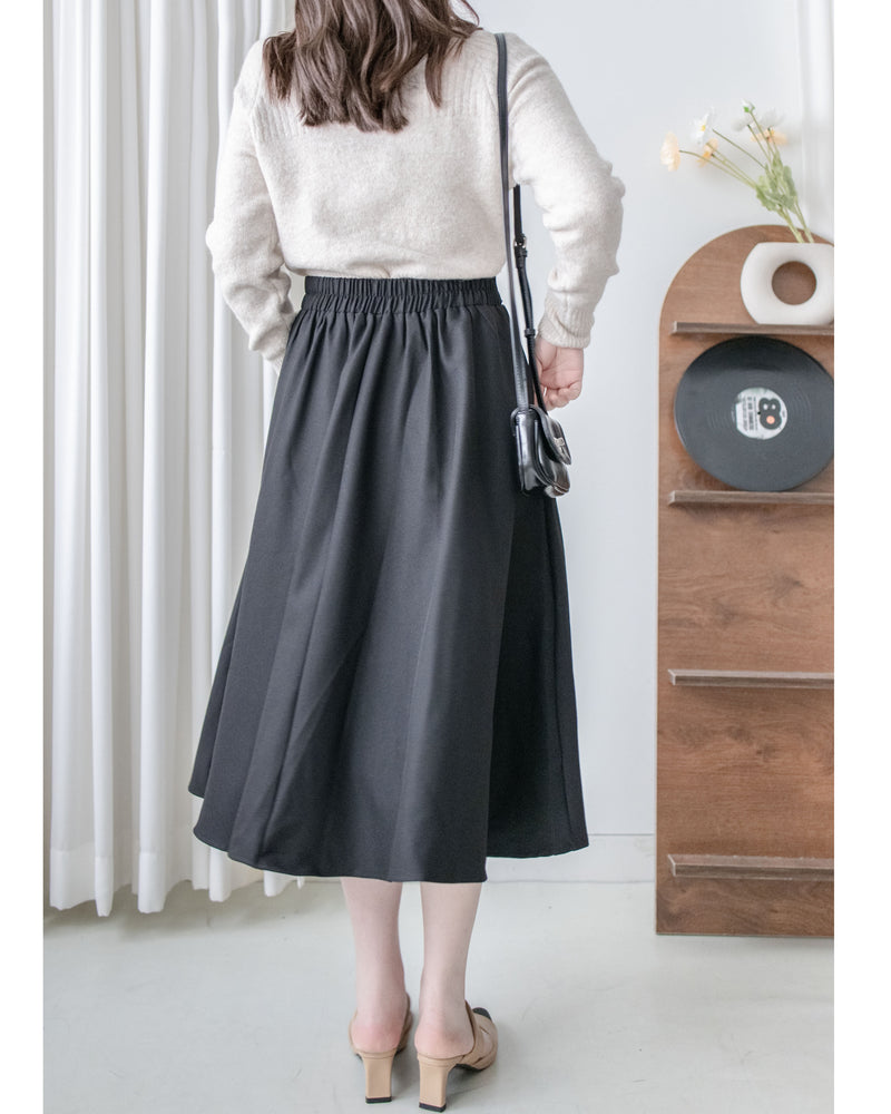 Knot Skirt 高腰口袋綁帶A字裙 / SK8916