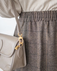 【intent X Korea label】 Houndstooth, Skirt 百搭斜格紋A傘形顯瘦半裙/ SK8857