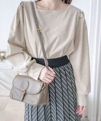 Pleated Pattern Knit Skirt 千鳥格設計感針織彈性百褶裙 / SK8920