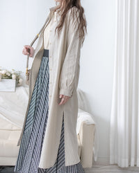 Stripe Dress 細直條紋襯衫裙或外套 / DS1038