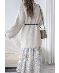 (售完即止 不設補貨） Belt Knit Top 船領織紋連腰帶修腰針織上衣/ DS1036