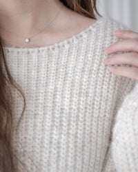 (售完即止 不設補貨） Belt Knit Top 船領織紋連腰帶修腰針織上衣/ DS1036