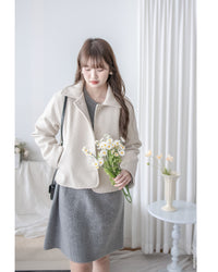 Rhombus Knit Dress 棉棉柔軟親膚英倫花瓣針織連身裙/ KT8188