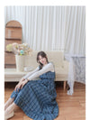 2-way Classic Check Dress 兩著配件裝飾修腰格子連身裙/ DS9824 (Pre-order 3月5截單)