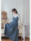 2-way Classic Check Dress 兩著配件裝飾修腰格子連身裙/ DS9824 (Pre-order 3月5截單)