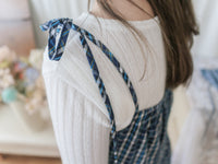2-way Classic Check Dress 兩著配件裝飾修腰格子連身裙/ DS9824 (Pre-order 3月5截單)