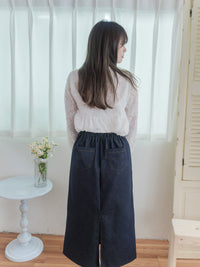 (限量現貨回歸) Feather Daisy, Blouse 羽毛花花前橡筋裙擺上衣 /BU9091