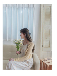 Floral Fabric Wrap Clip/ HA8127