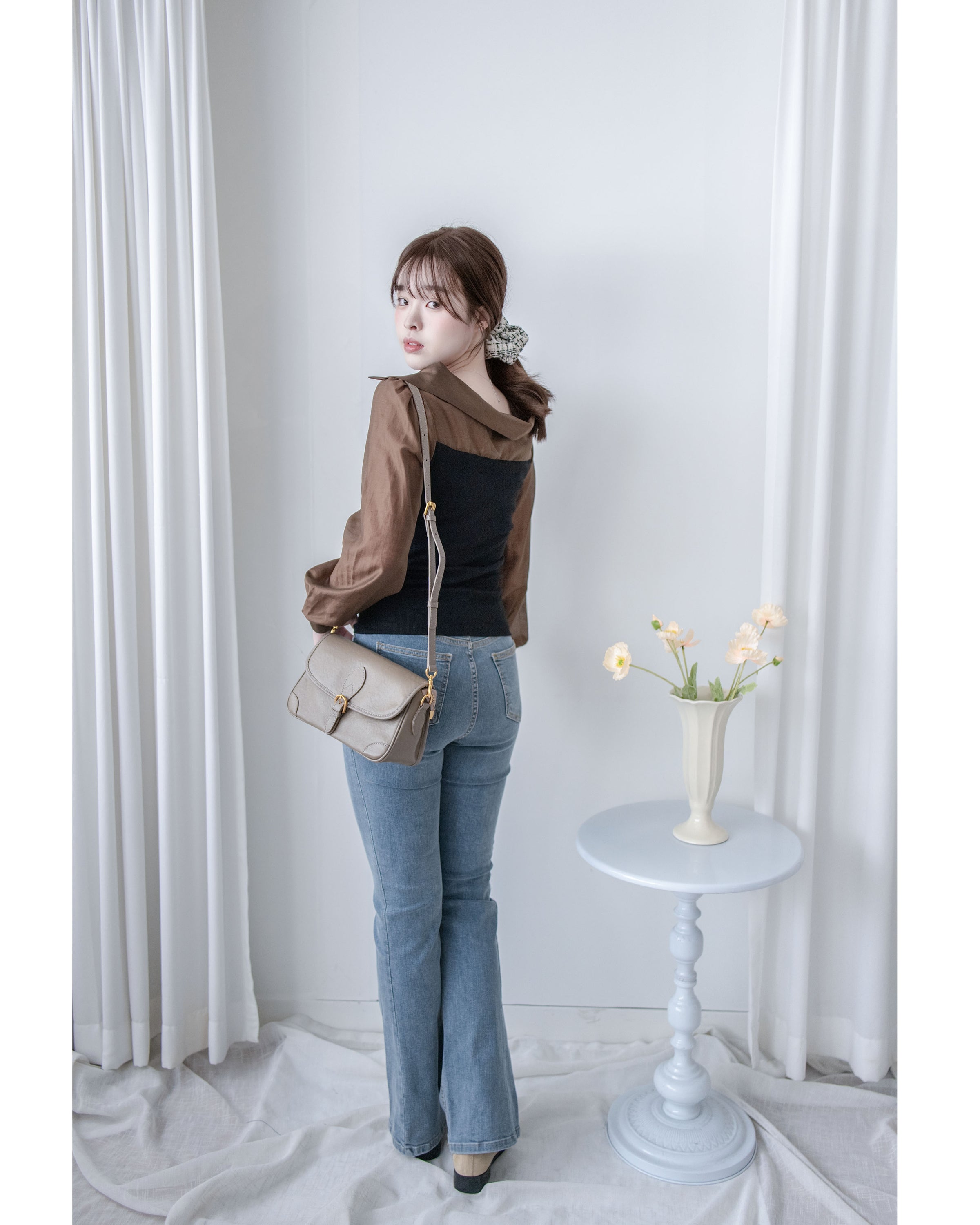 Denim Jean 彈性微喇叭顯瘦牛仔褲 / PT9473 (pre-order)