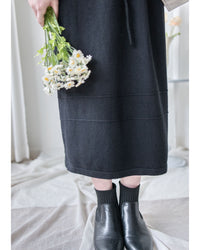 Soft Knit Dress 簡約日常立體線條設計裙/ DS1043
