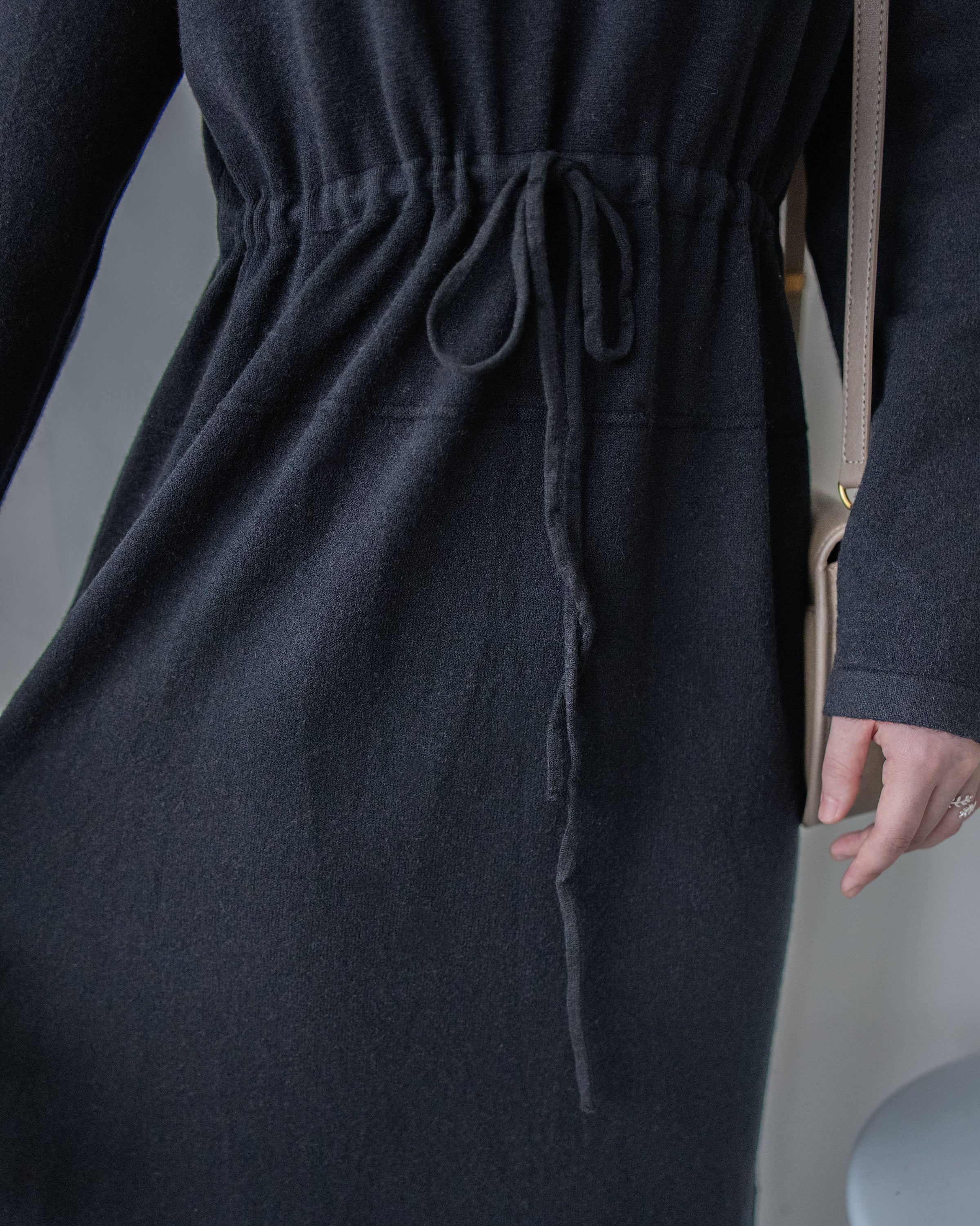 Soft Knit Dress 簡約日常立體線條設計裙/ DS1043