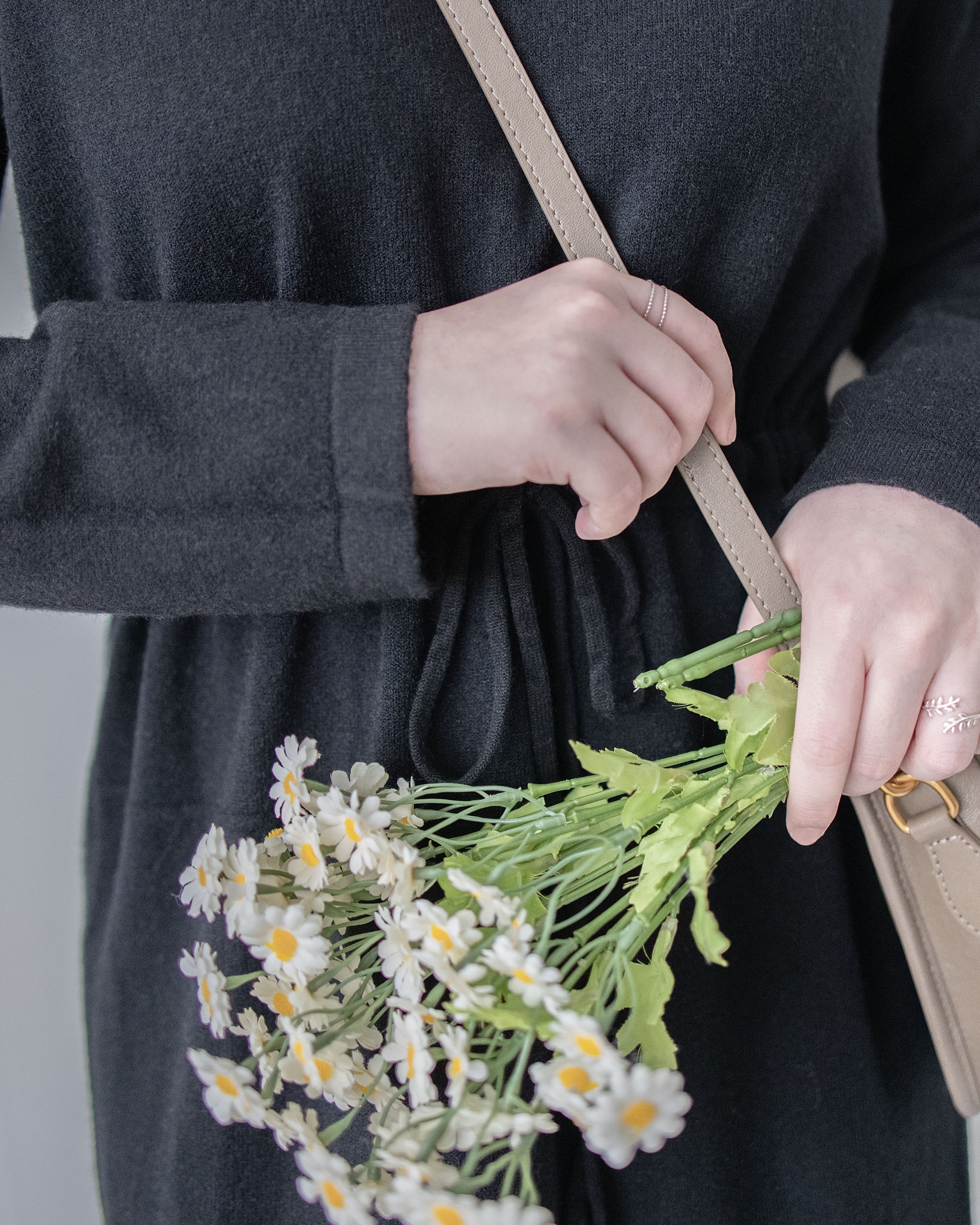 Soft Knit Dress 簡約日常立體線條設計裙/ DS1043