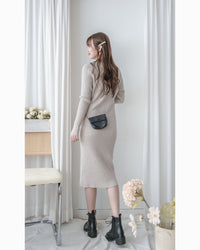 Sophie Dress 柔軟彈性羅紋針織打底裙 / DS1035