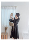 Square Collar Dress 彈性修身方領連身裙/ DS9851 (Black sold out)