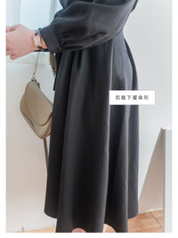 Square Collar Dress 彈性修身方領連身裙/ DS9851 (Black sold out)