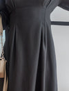 Square Collar Dress 彈性修身方領連身裙/ DS9851 (Black sold out)