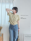 High Waist pocket Jeans 洗水雙口袋高腰長腿牛仔褲/ PT8452