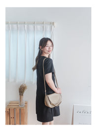 Coco Dress 方領假修腰膝上連身裙/ DS9853