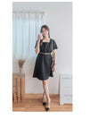 Coco Dress 方領假修腰膝上連身裙/ DS9853
