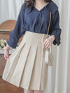 Ruffle Cotton Top 荷葉領口恤衫設計感棉上衣/ BU9095